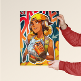 Raze – Valorant Street Art Poster